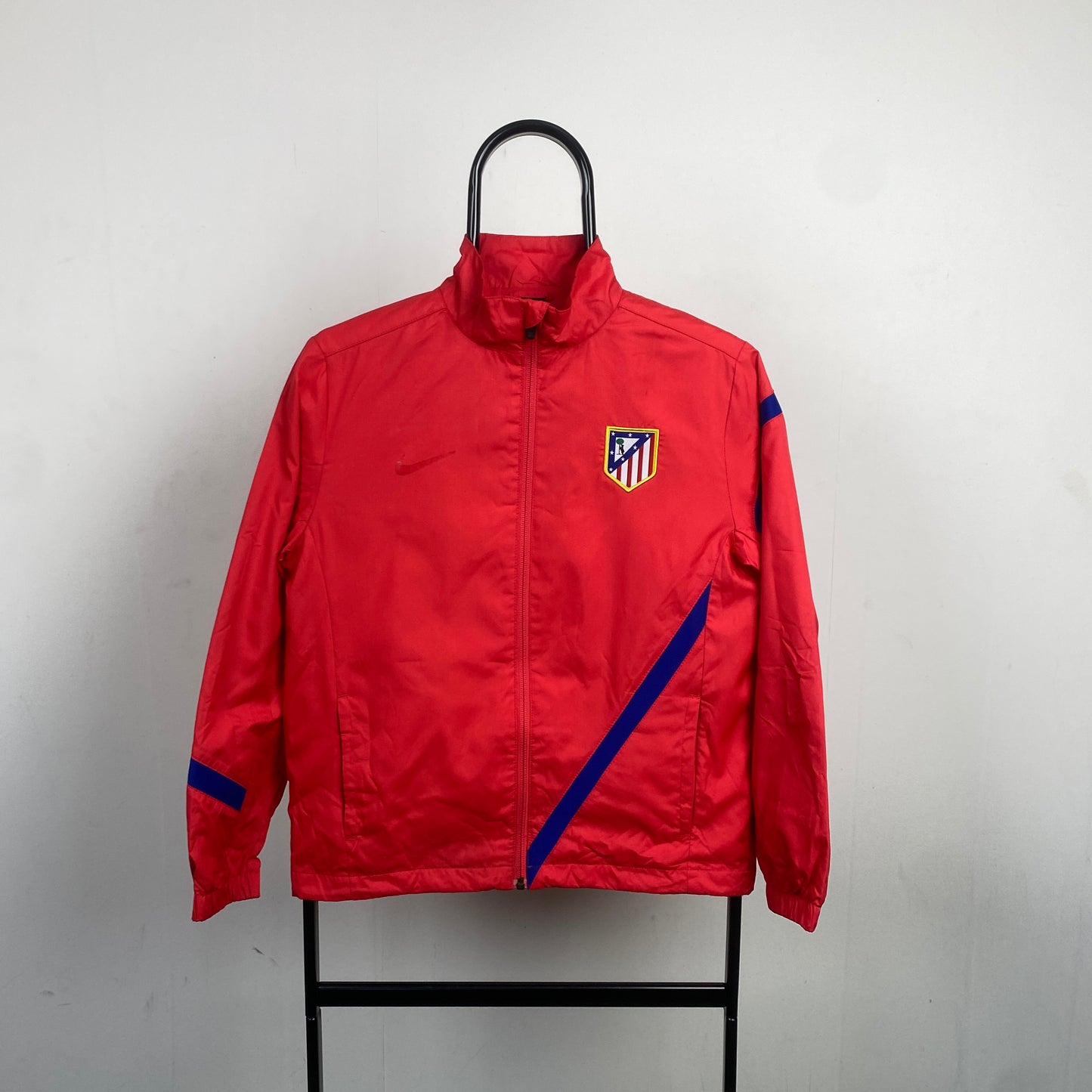 00s Nike Athletico Madrid Windbreaker Jacket Red XS