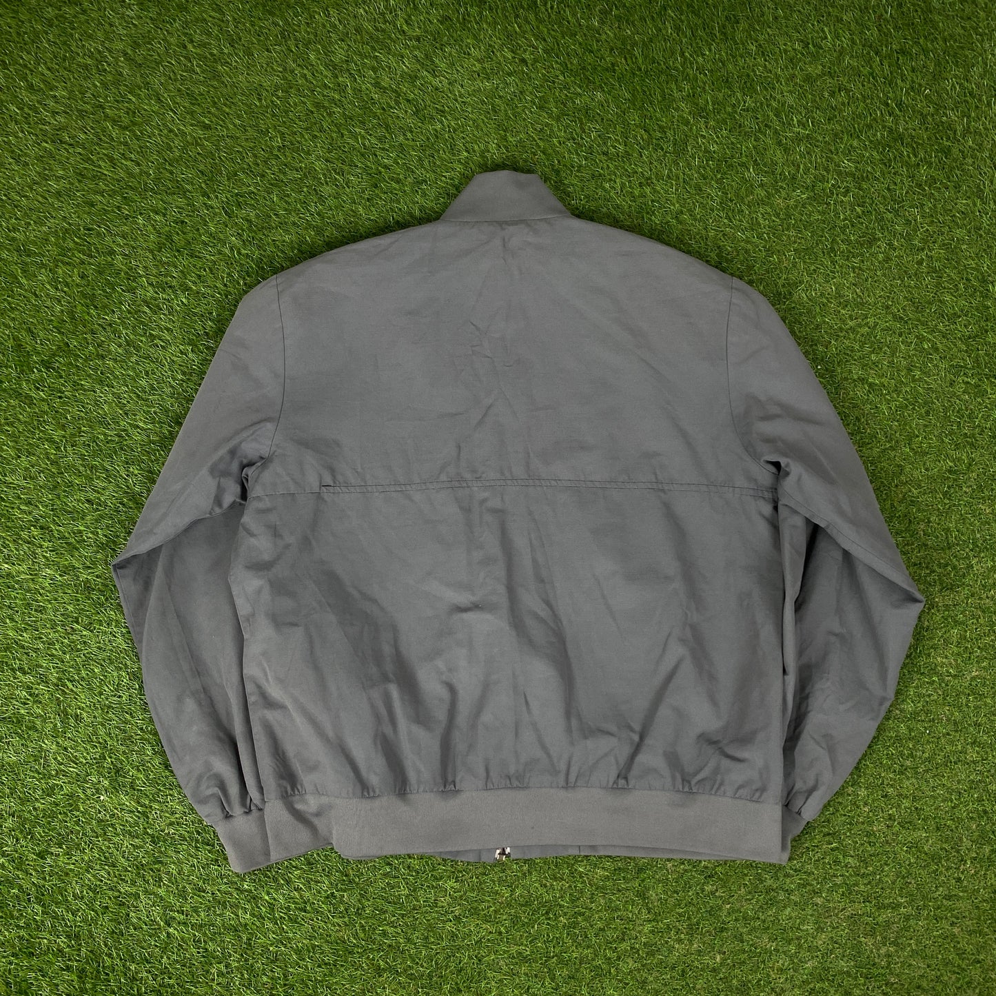 00s Nike Waterproof Tracksuit Jacket + Joggers Set Grey Large