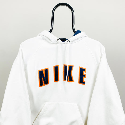 90s Nike Hoodie White Small