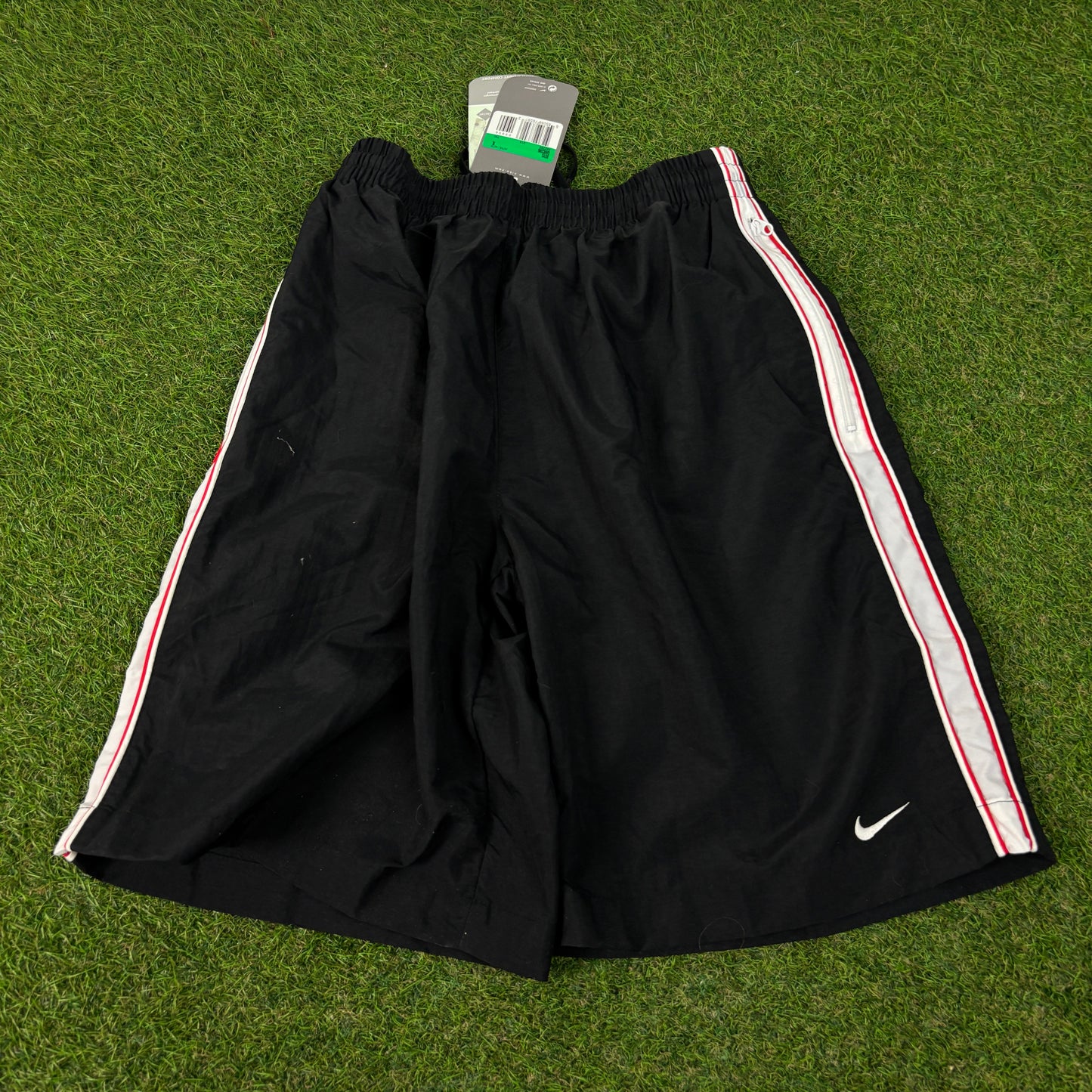 00s Nike Piping Shorts Black Small