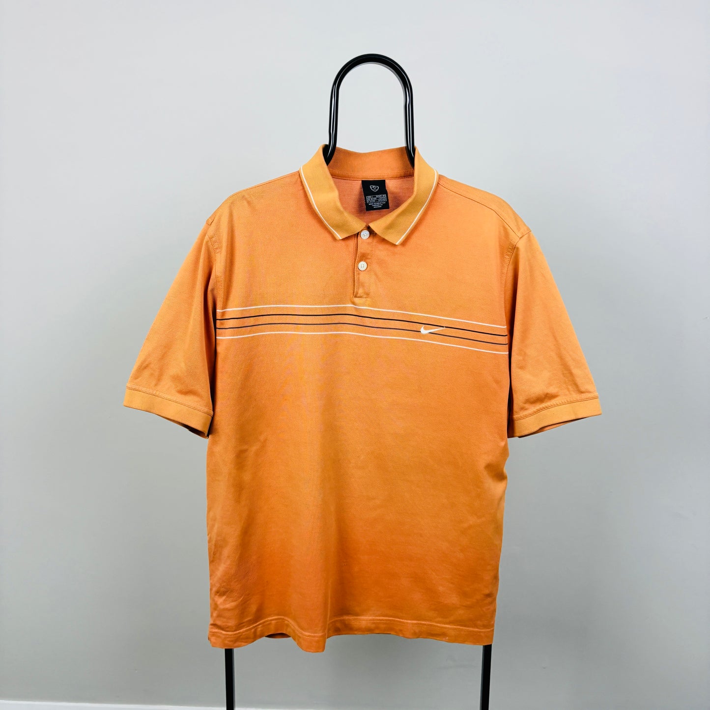 00s Nike Golf Polo Shirt T-Shirt Orange Large