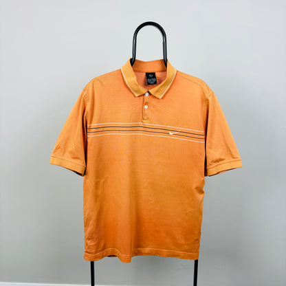 00s Nike Golf Polo Shirt T-Shirt Orange Large