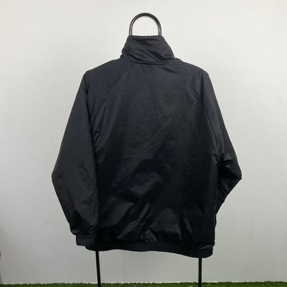 00s Nike Reversible Fleece Coat Jacket Black Small