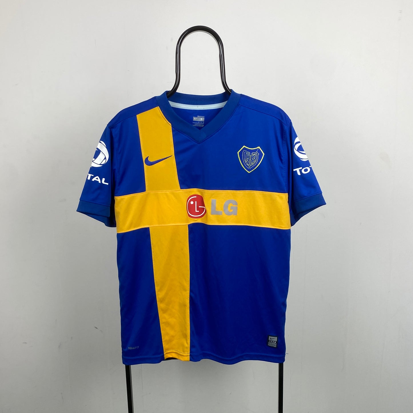 00s Nike Boca Juniors Football Shirt T-Shirt Blue Small
