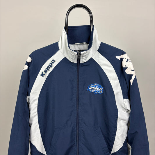 00s Kappa Ice Hockey Windbreaker Jacket Blue Women’s Medium