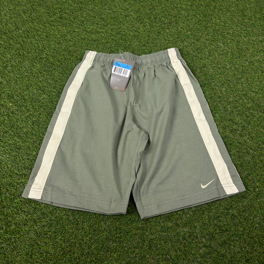 00s Nike Piping Cotton Shorts Green XS
