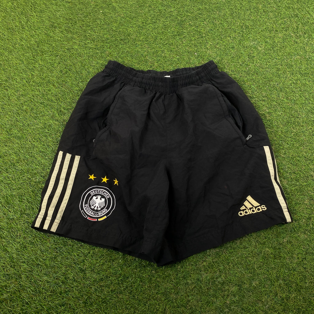 90s Adidas Germany Zip Pocket Shorts Black Small