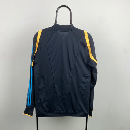 00s Adidas Olympic Marseille Football Sweatshirt Blue Small