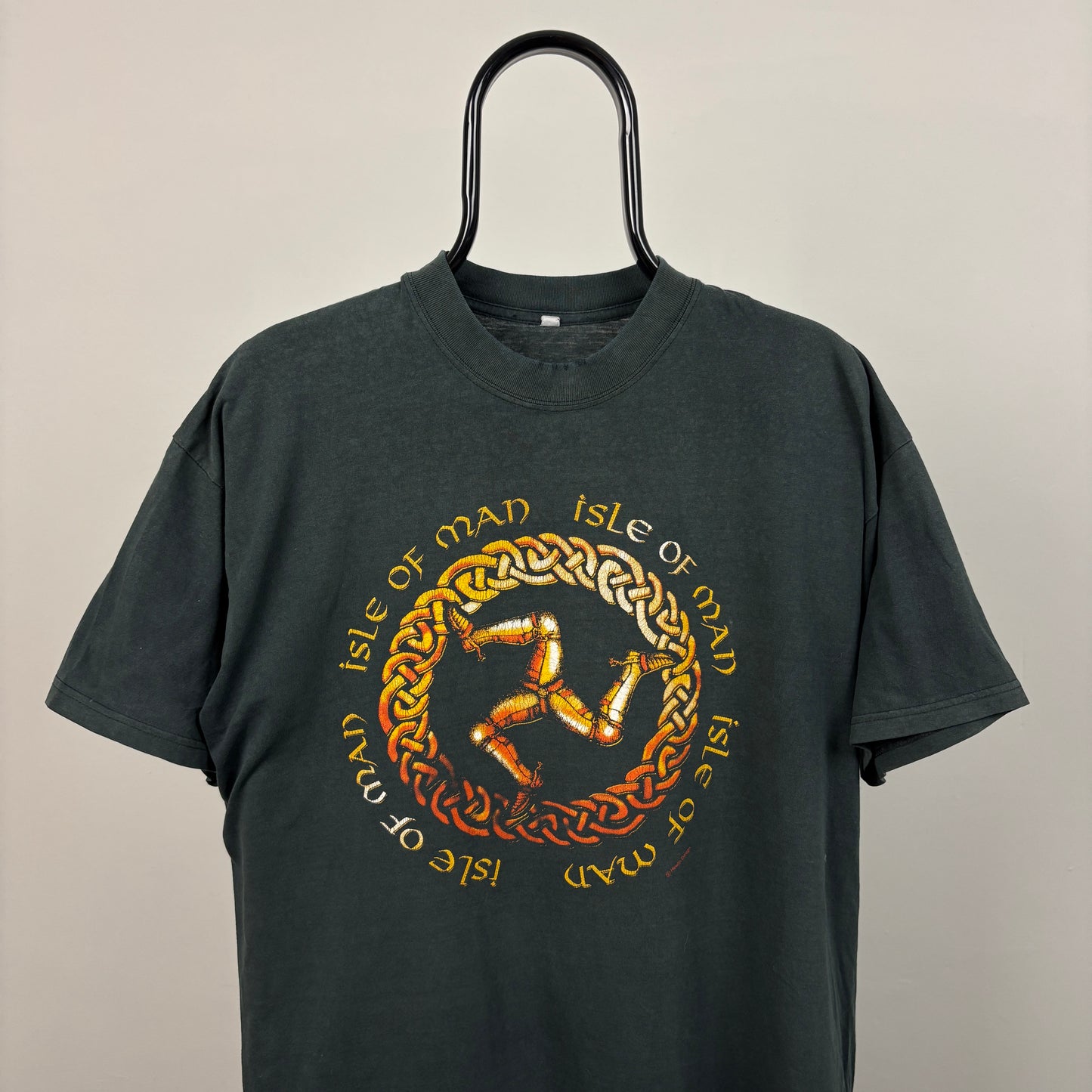 90s Isle Of Man T-Shirt Black Small