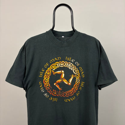 90s Isle Of Man T-Shirt Black Small