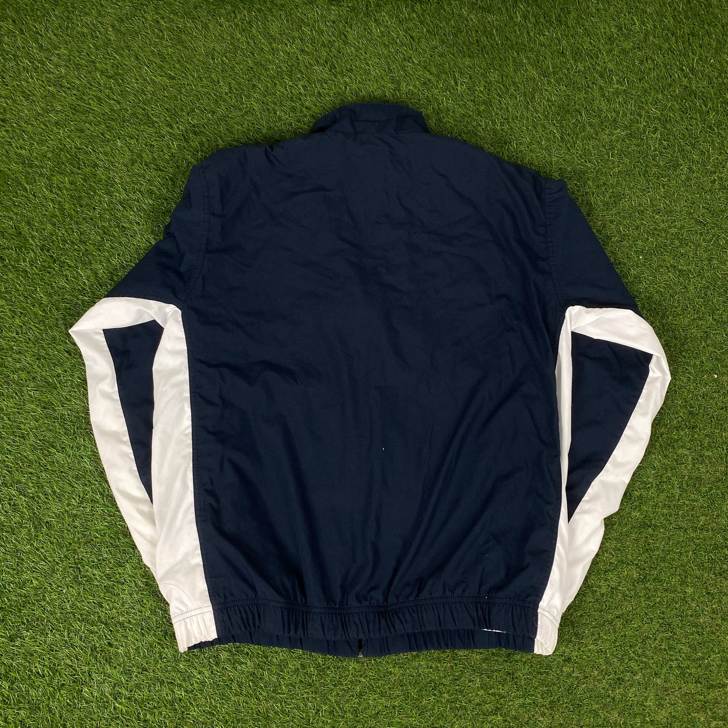 00s Nike Piping Tracksuit Jacket + Joggers Set Blue Large