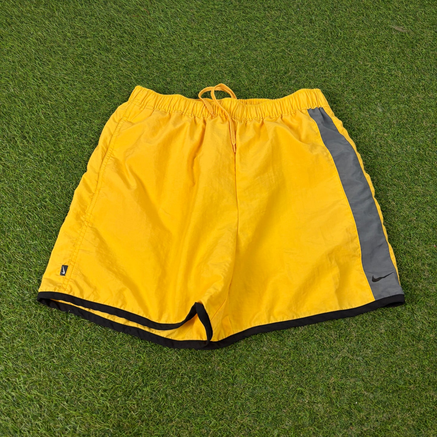 00s Nike Swim Shorts Yellow Small