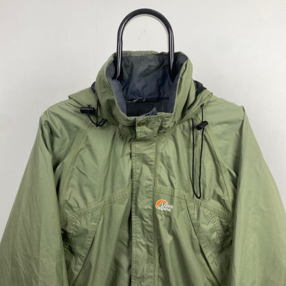 Retro Lowe Alpine Triple Point Waterproof Coat Jacket Green XL