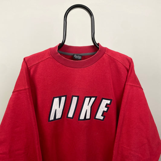 90s Nike Sweatshirt Red Large