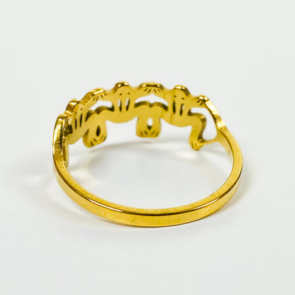 Retro Vintage Frog Ring Gold