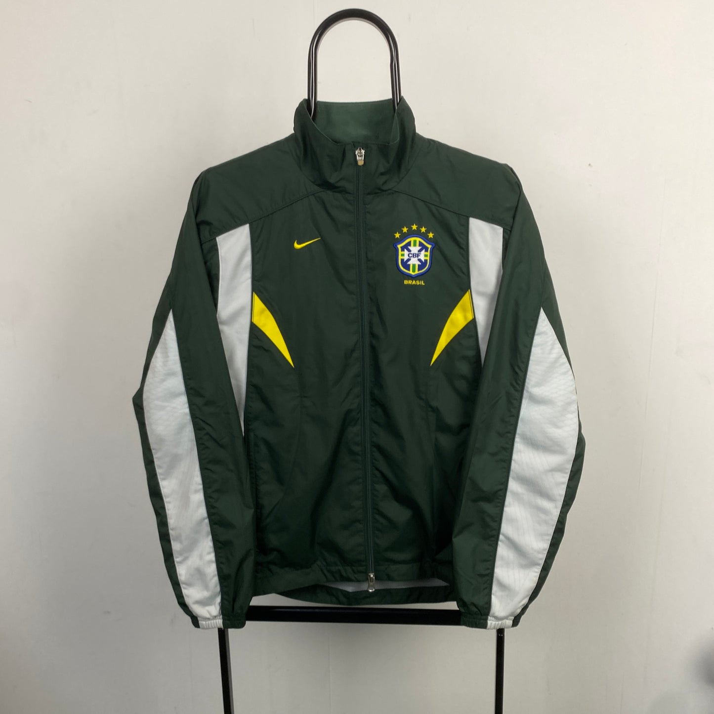 00s Nike Brazil Windbreaker Jacket Green Medium