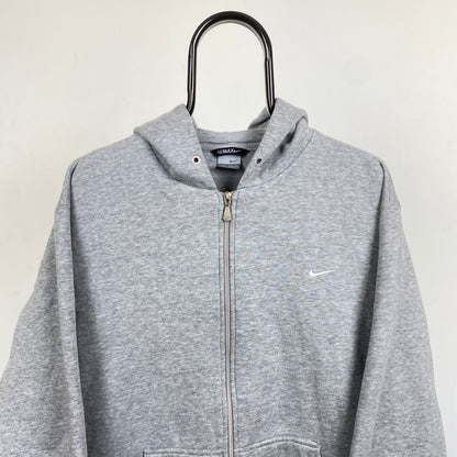 00s Nike Air Max Zip Heavyweight Hoodie Grey XL - Main Image