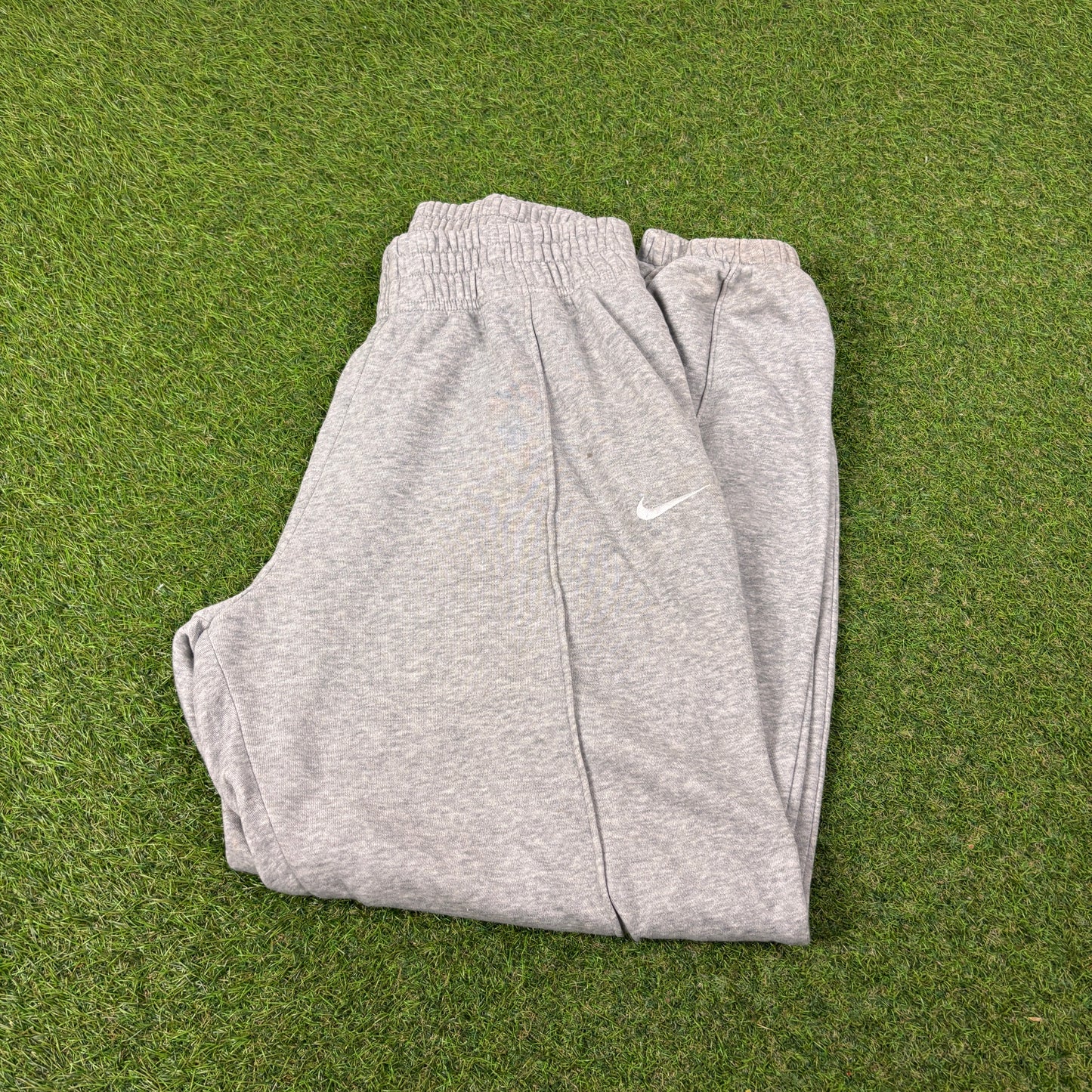 00s Nike Wide Leg Cotton Joggers Grey Medium