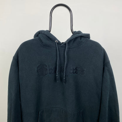 00s Champion Reverse Weave Hoodie Black Large