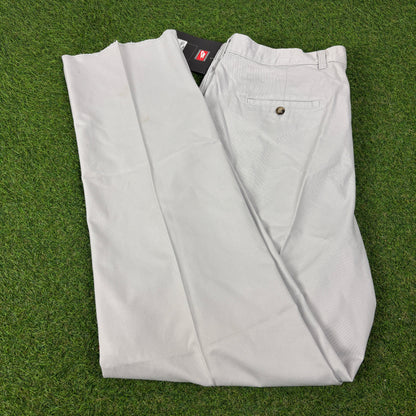 90s Nike Chino Golf Trousers Joggers Grey XL
