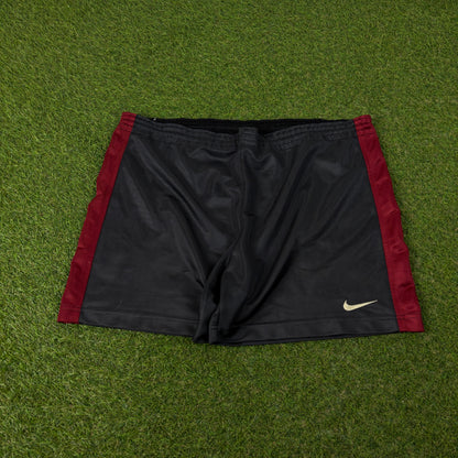 90s Nike Football Shorts Grey Large