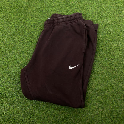 00s Nike Cotton Joggers Brown Large