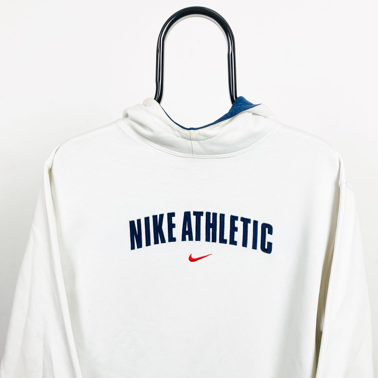 00s Nike Center Swoosh Hoodie White Small