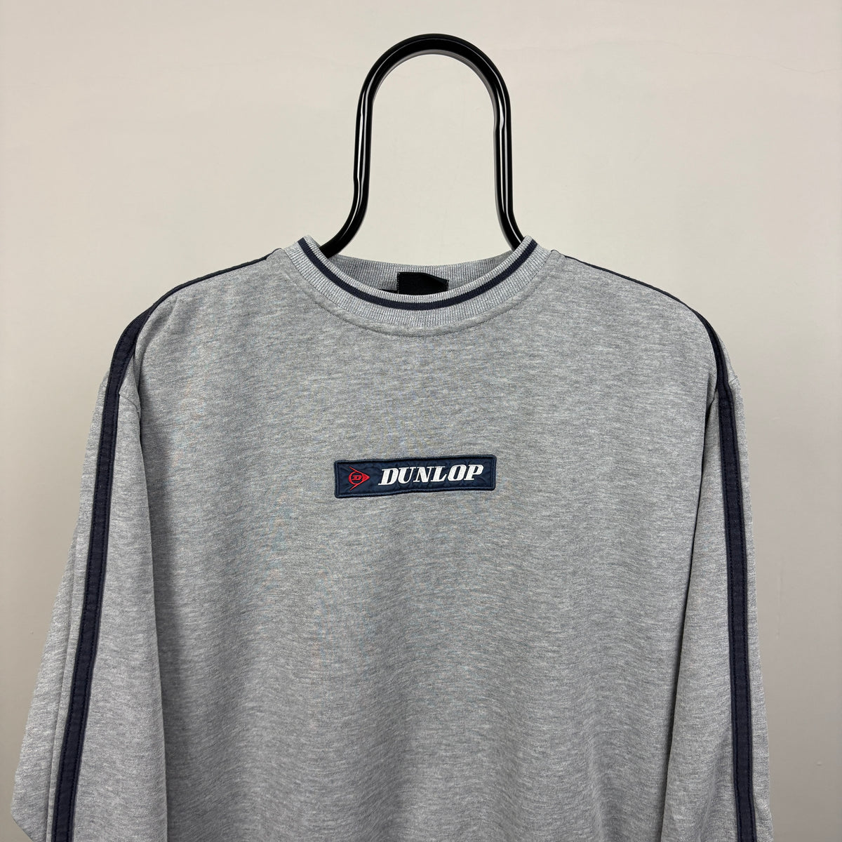 90s Dunlop Golf Box Logo Sweatshirt Grey Medium