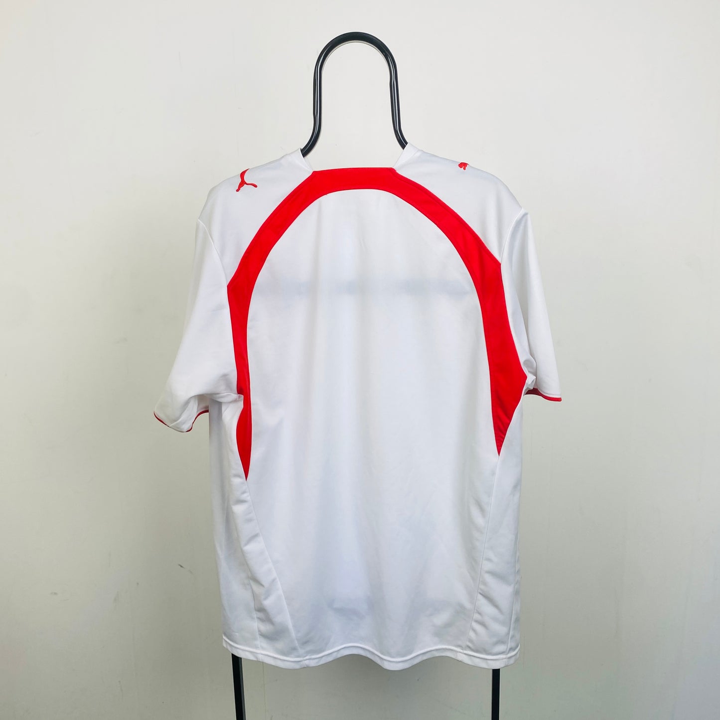 Retro Puma Olympiakos Football Shirt T-Shirt White XL
