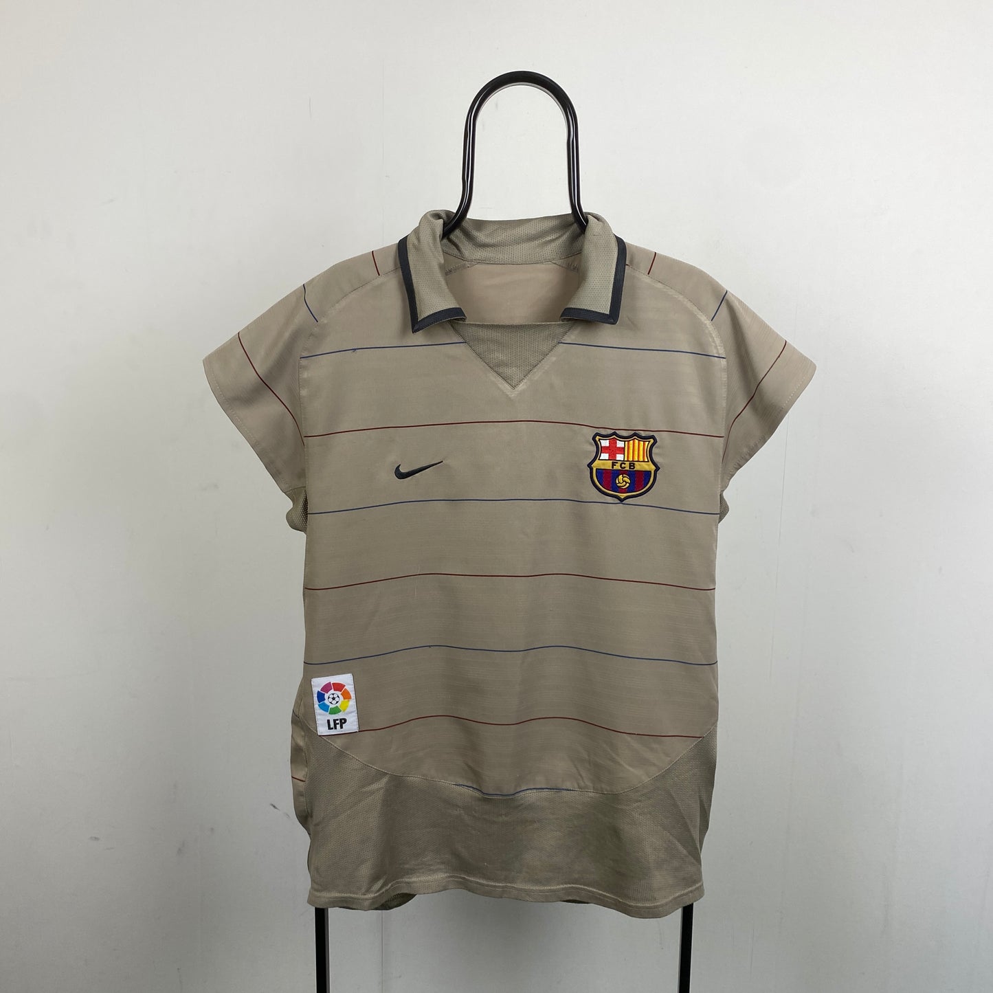 2003/04 Nike Barcelona Football Shirt Vest T-Shirt Brown XL