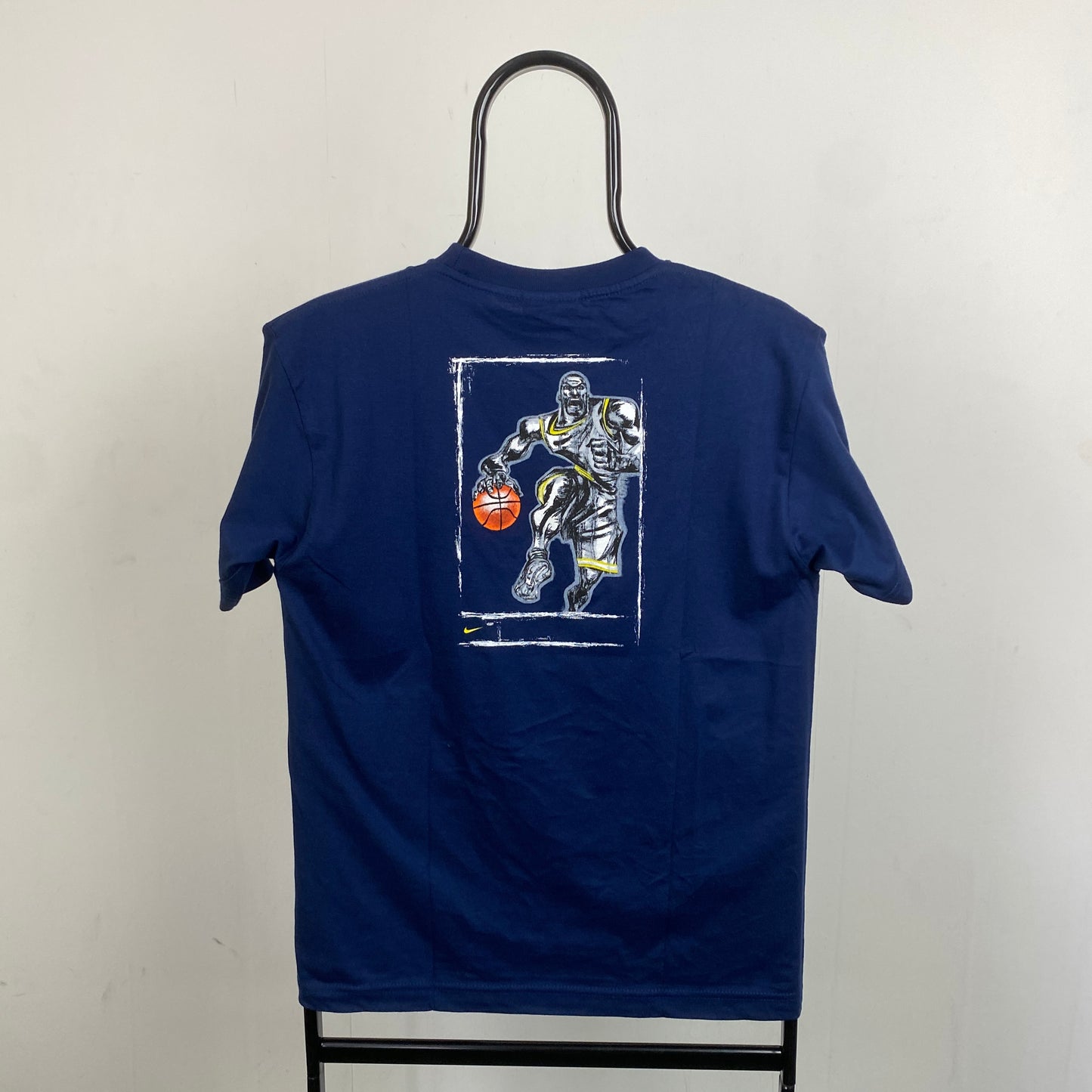 90s Nike Basketball T-Shirt Blue XS