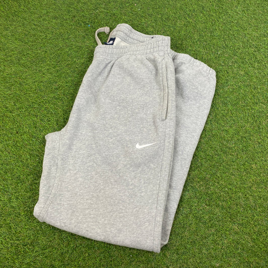 00s Nike Wide Leg Cotton Joggers Grey Large