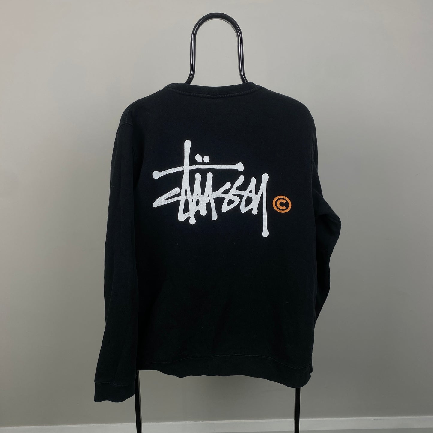 00s Stussy Sweatshirt Black Large
