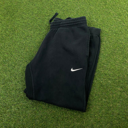 00s Nike Wide Leg Cotton Joggers Black Large