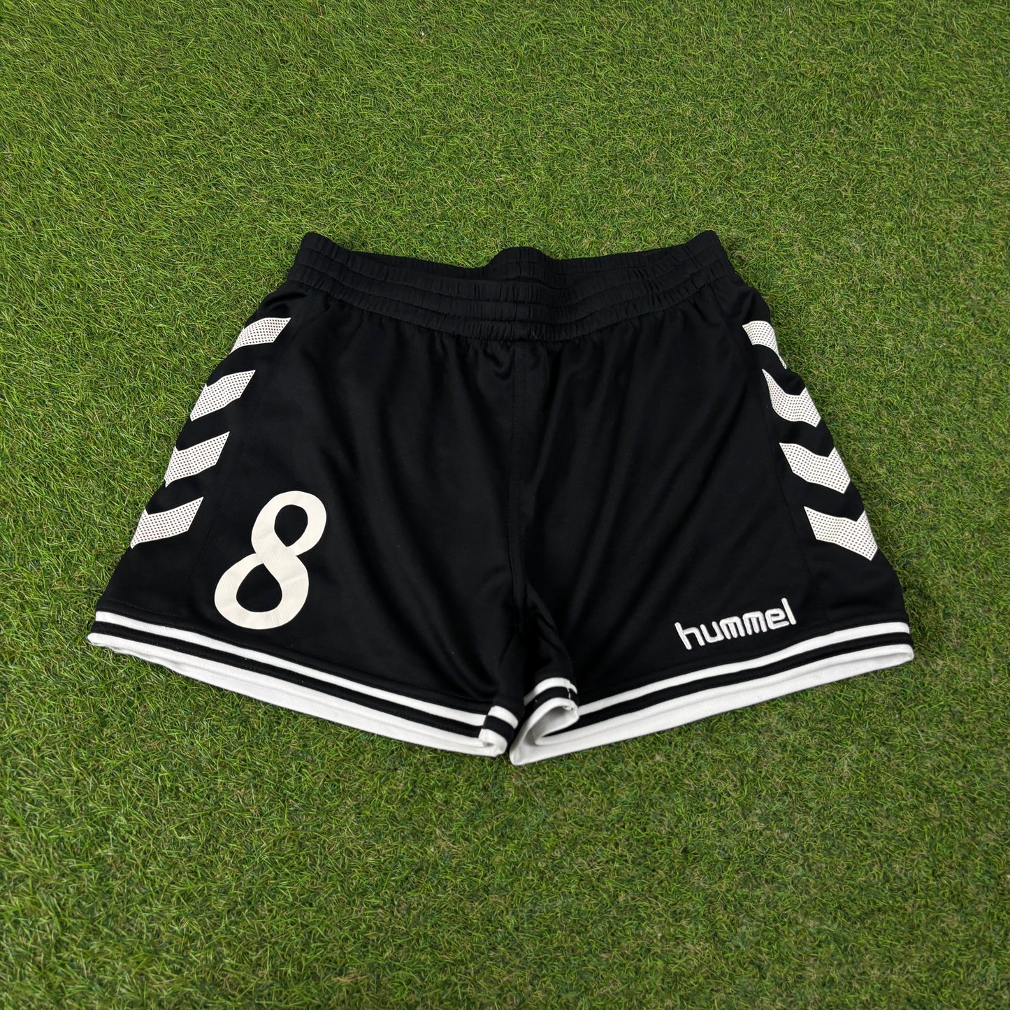 00s Hummel Football Shorts Black Small