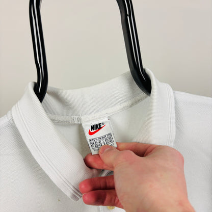 90s Nike Challenge Court Polo Shirt T-Shirt White Medium