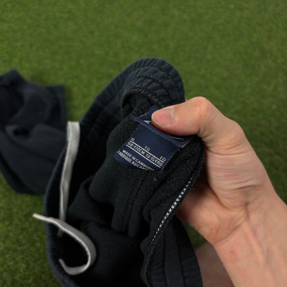 00s Nike Wide Leg Cotton Joggers Black Small