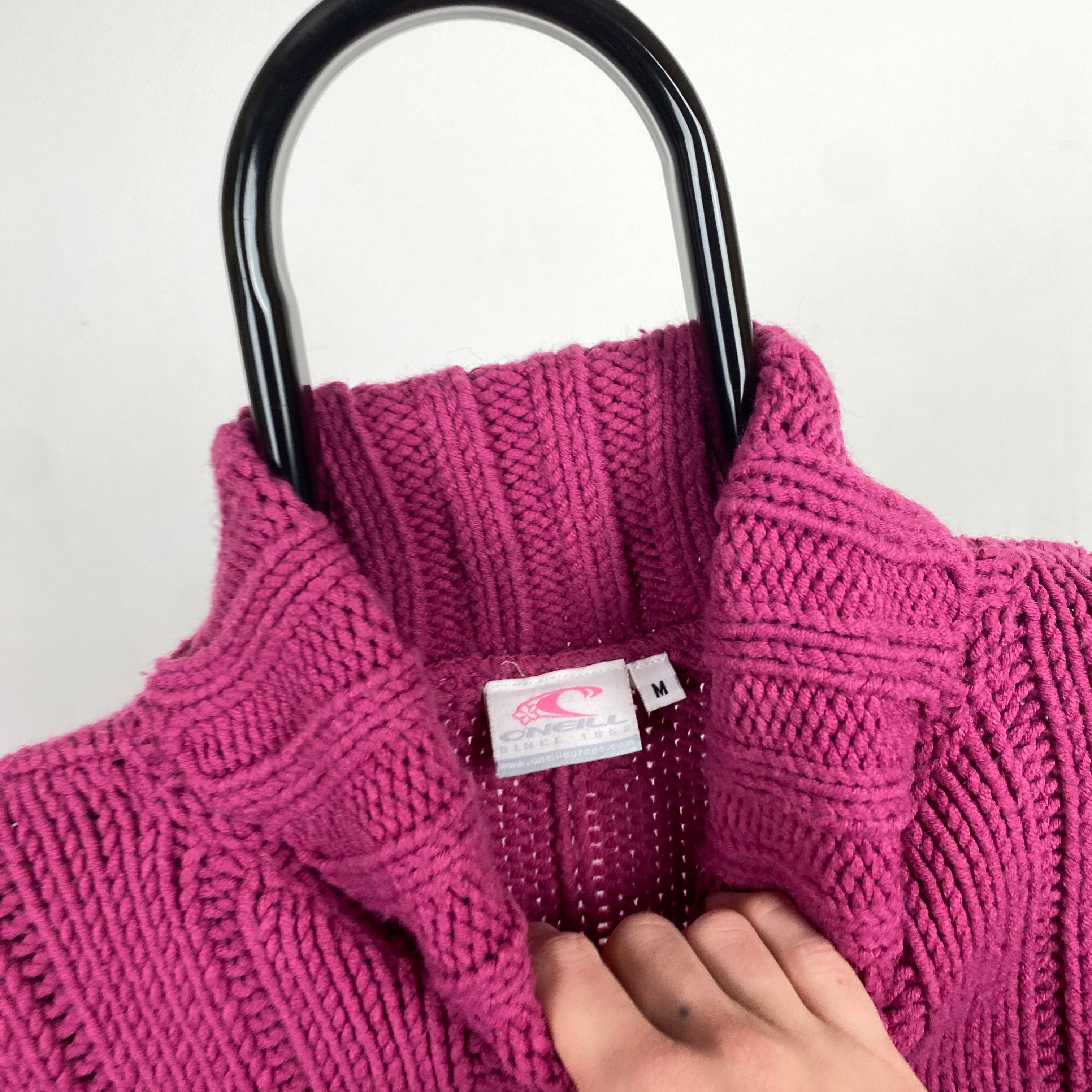 Retro O’Neill Knit Sweatshirt Pink Medium