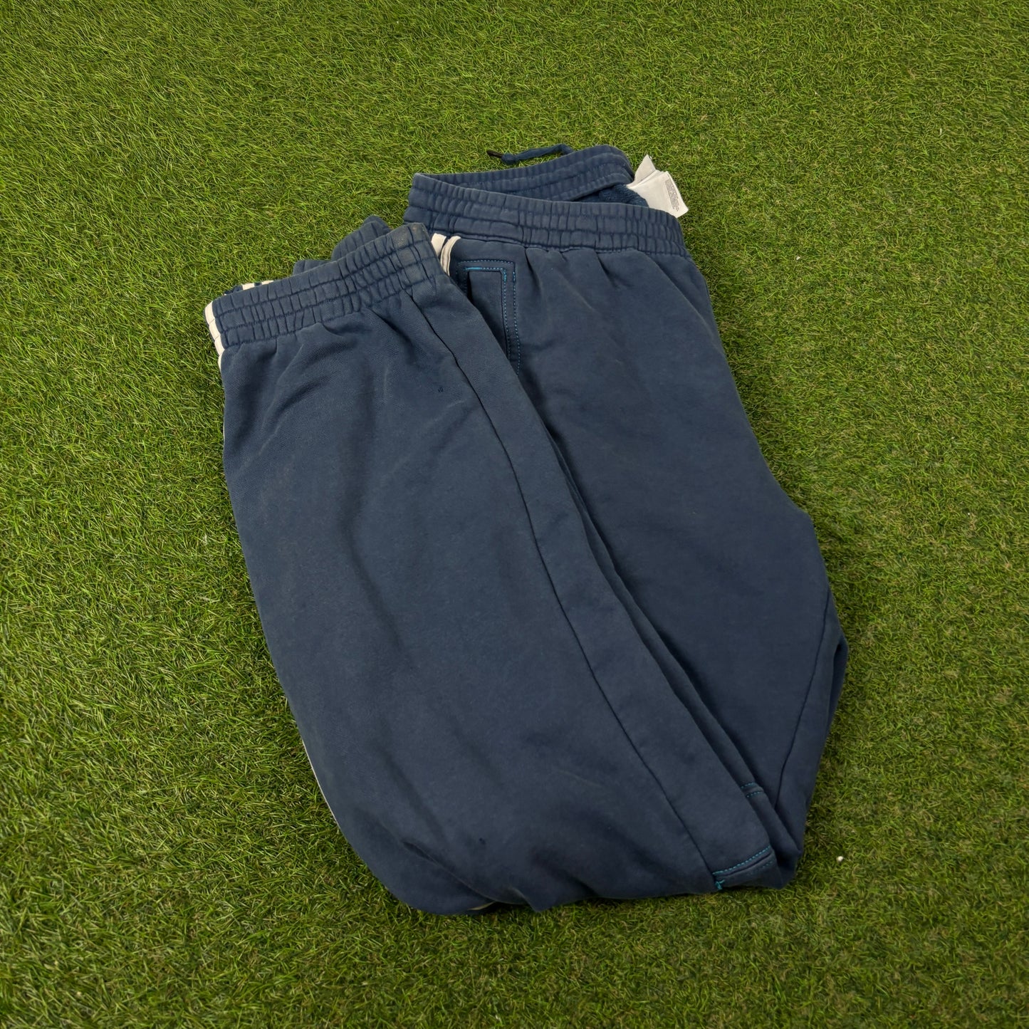 00s Adidas Cotton Joggers Blue XL