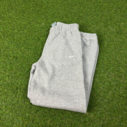 00s Nike Wide Leg Cotton Joggers Grey XS