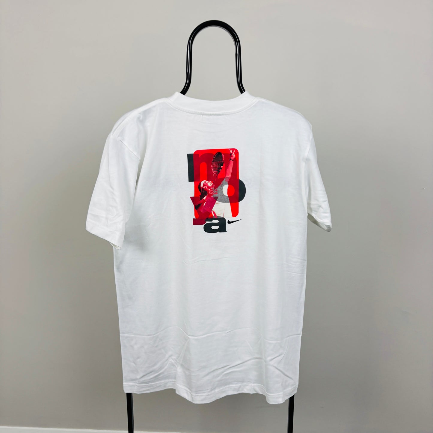 90s Nike Carlos Moya T-Shirt White Small