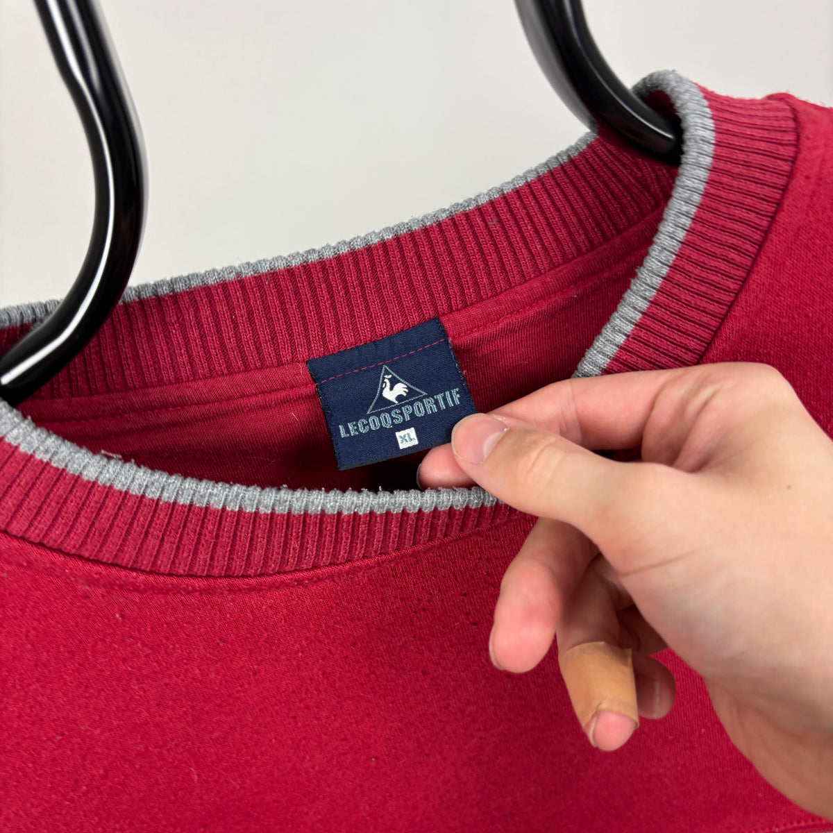 90s Le Coq Sportif Sweatshirt Red XL