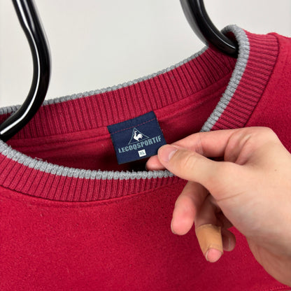 90s Le Coq Sportif Sweatshirt Red XL