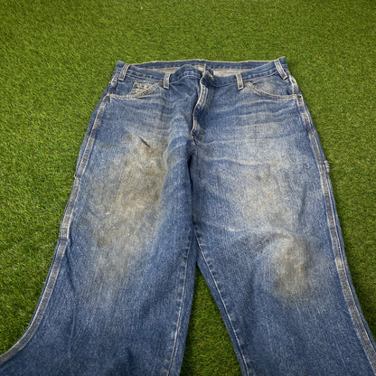 00s Dickies Denim Jeans Joggers Blue XL 38x30
