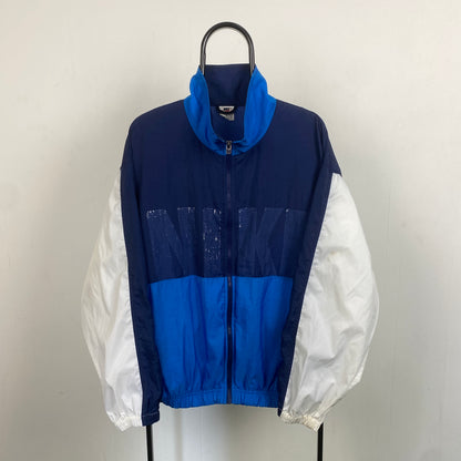 90s Nike Windbreaker Jacket Blue Large