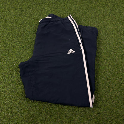 00s Adidas Piping Joggers Blue Medium