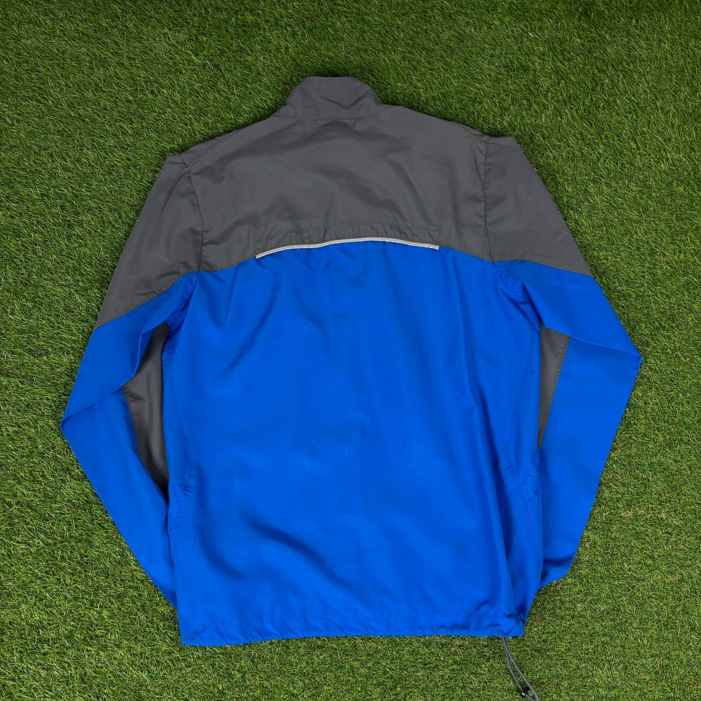 00s Nike Windbreaker Jacket + Joggers Set Grey Small