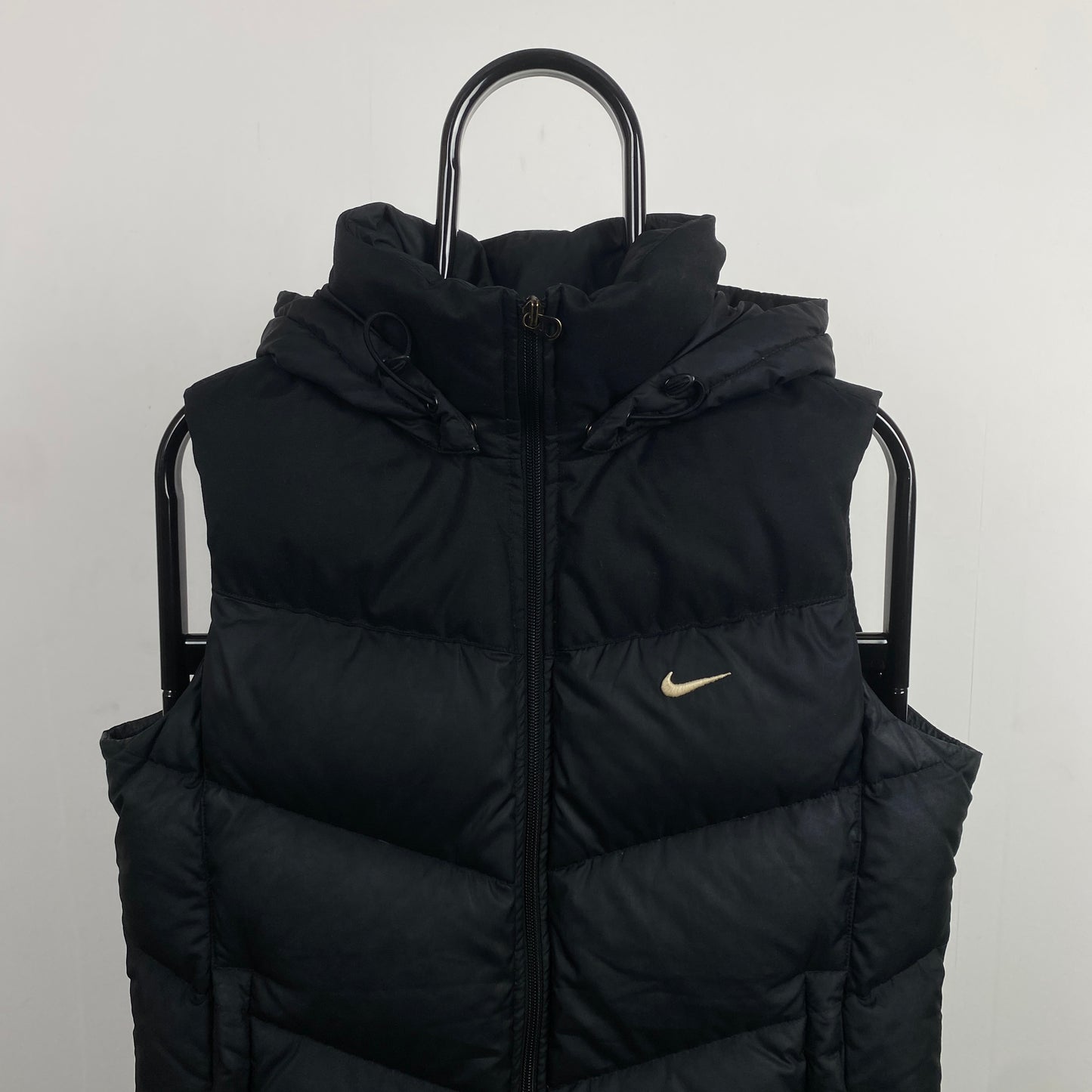 00s Nike Puffer Gilet Jacket Black Medium