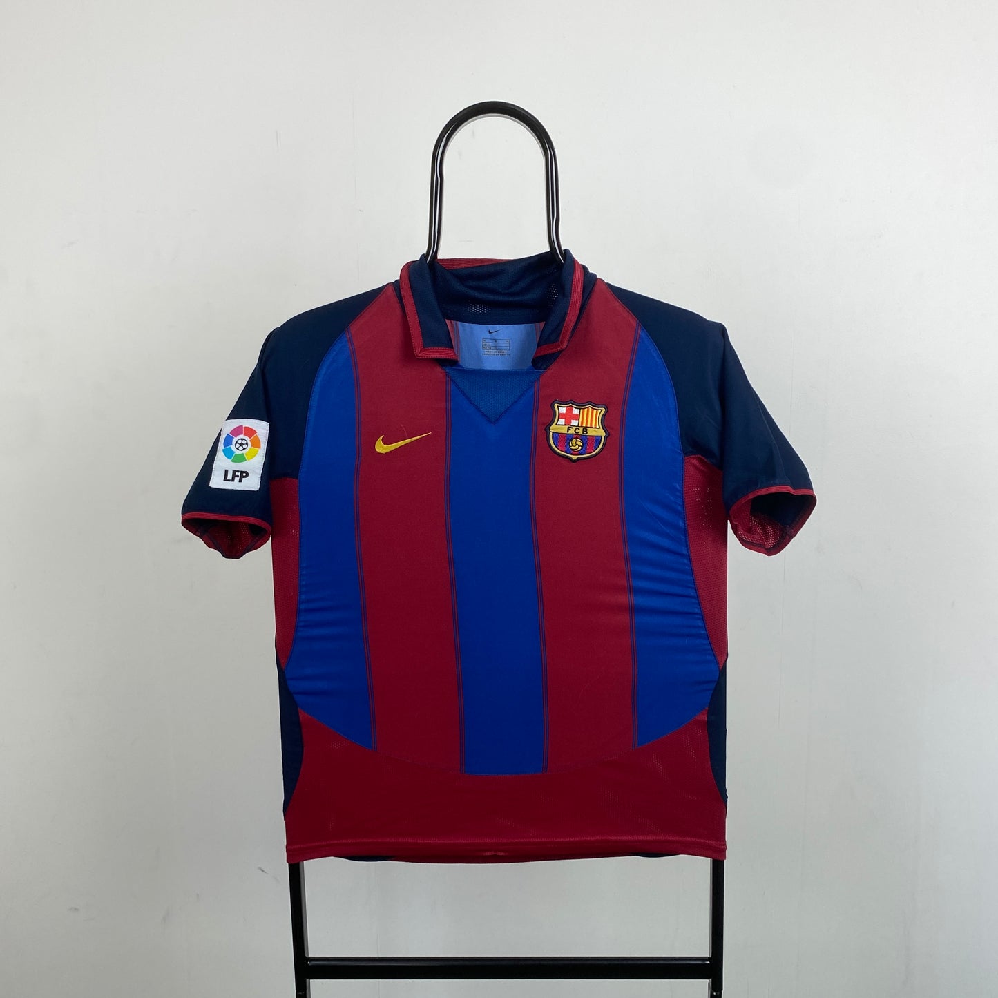 90s Nike Barcelona Football Shirt T-Shirt Red XS