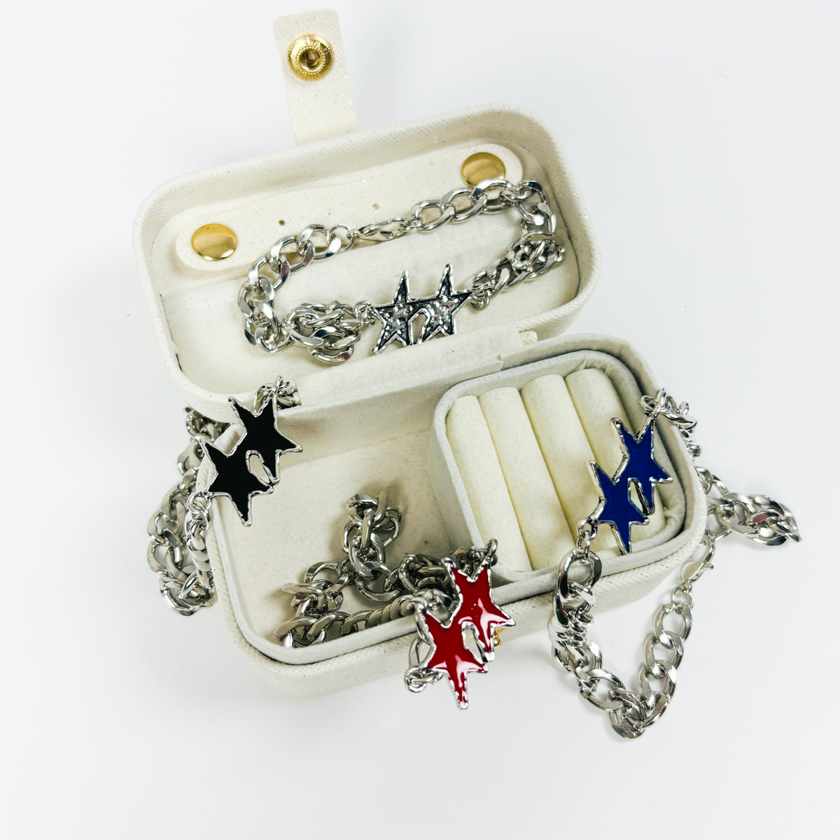 Vintage Star Outline Bracelet Silver
